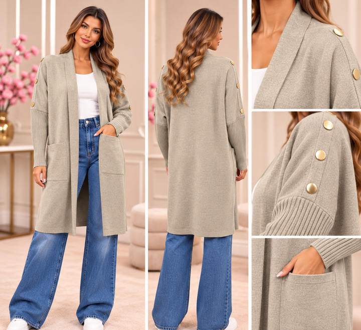 Sophia Longline Knit Cardigan B1907