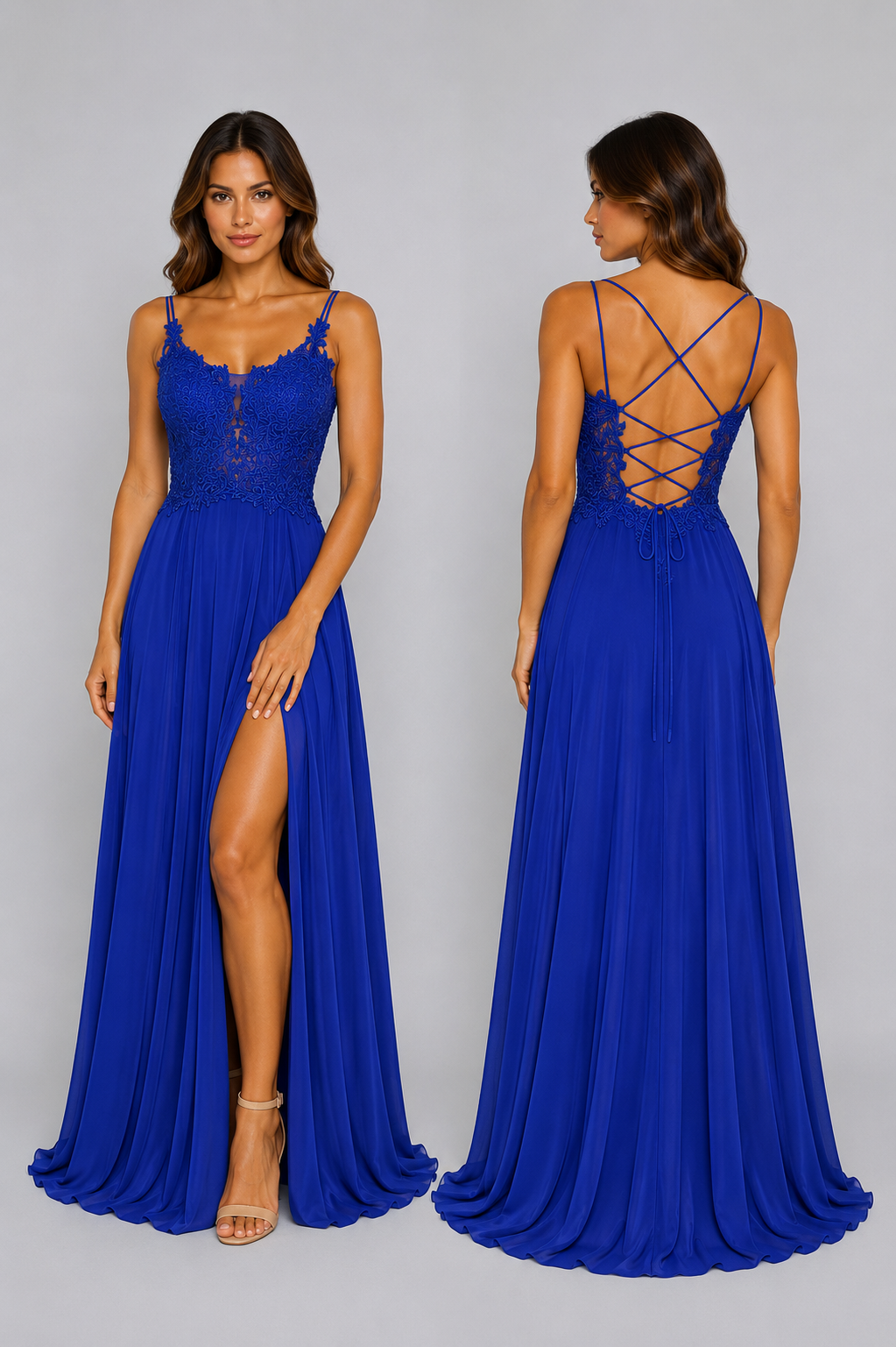 Celestia Lace Evening Dress 9206
