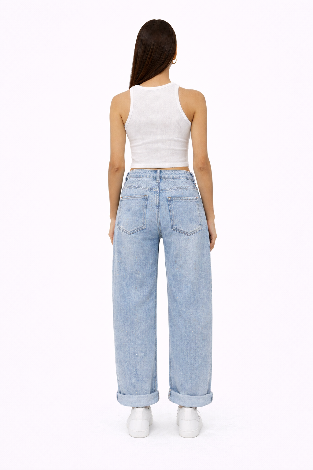 Elena Sparkle Balloon Jeans – Light Blue HelloMiss H886-8