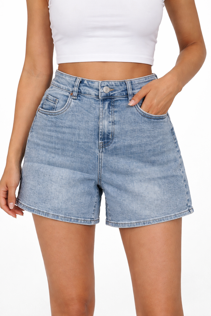 Norfy Power Stretch Denim Short – Light Blue 9326-1