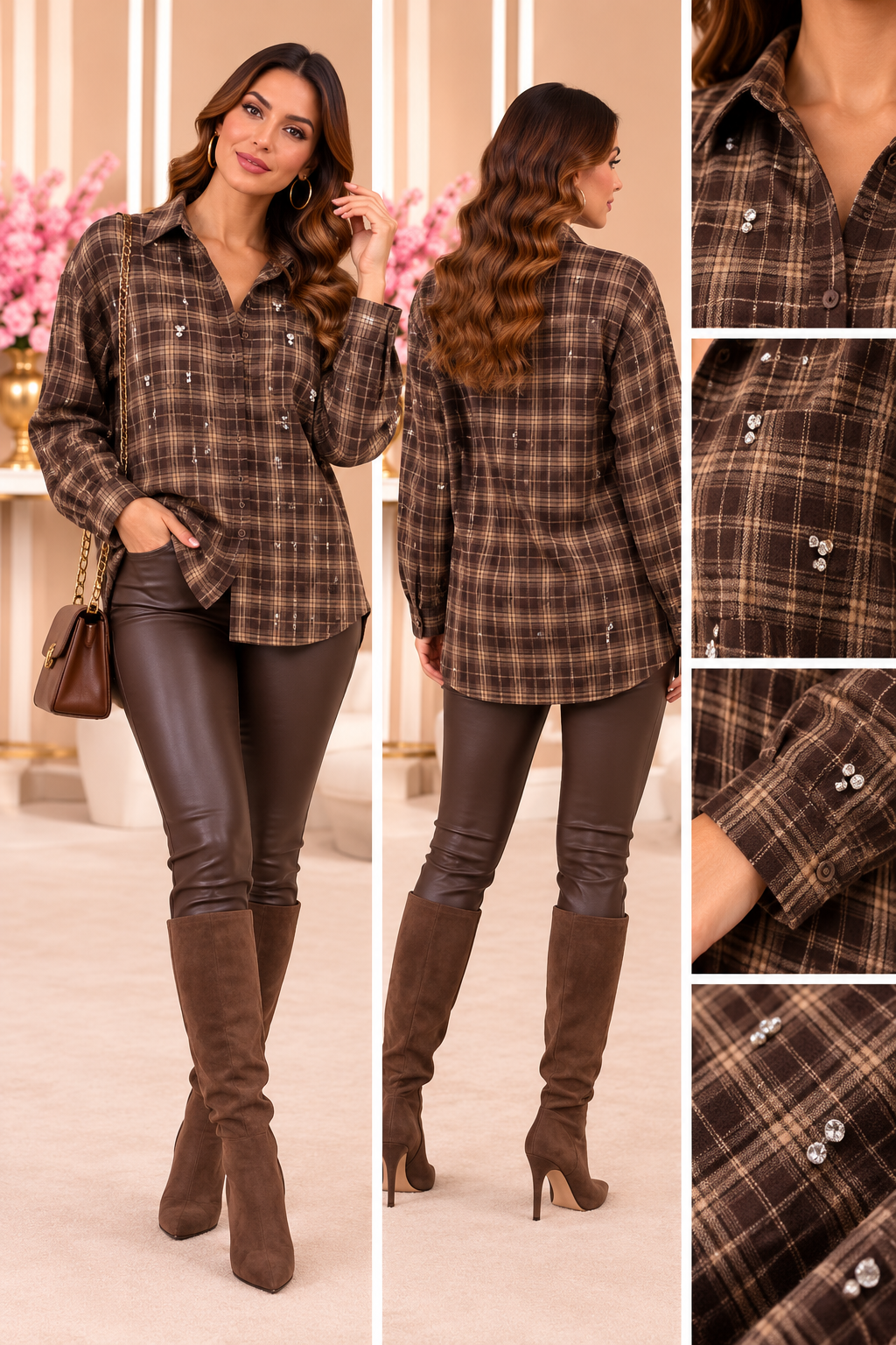 Crystal Check Shirt EN127