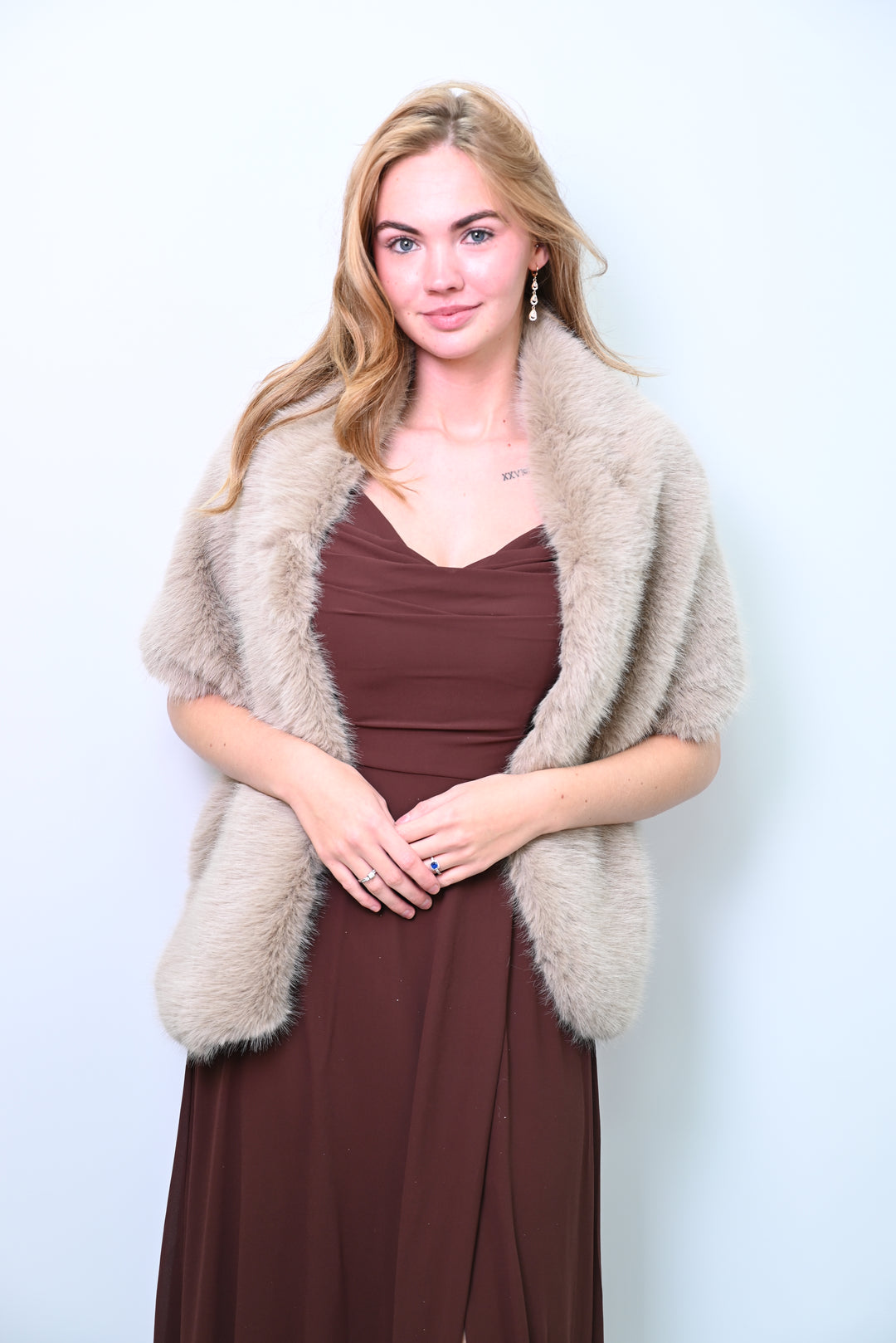 Royal Flare – Faux Fur Shawl Bont sjaal PJ-0010