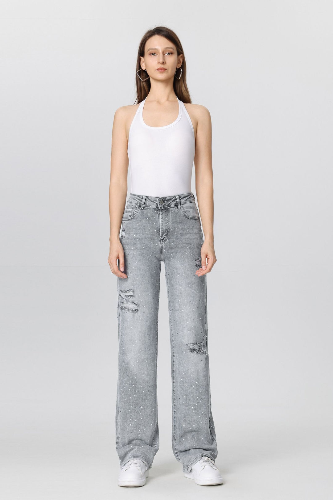 Wideleg Silver Drift HelloMiss H891-3