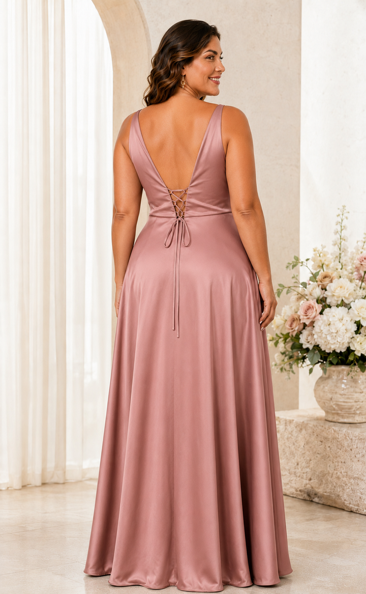 Elara Queen Size Satijnen Galajurk R8343G