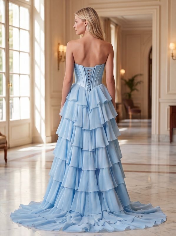 Celestia Ruffle Glam Gown 26196