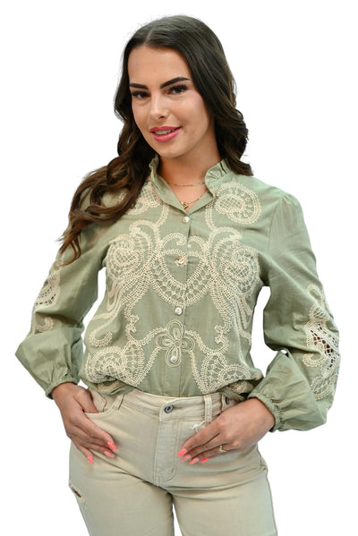 Blouse geborduurd 350