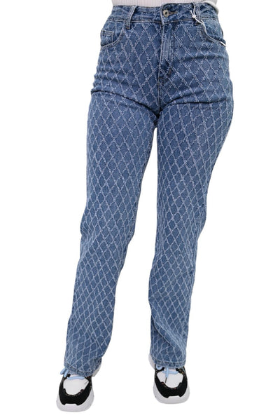 Wideleg jeans stretch H801-2