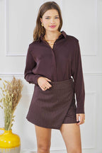 Elegant Satin Touch Blouse CH316