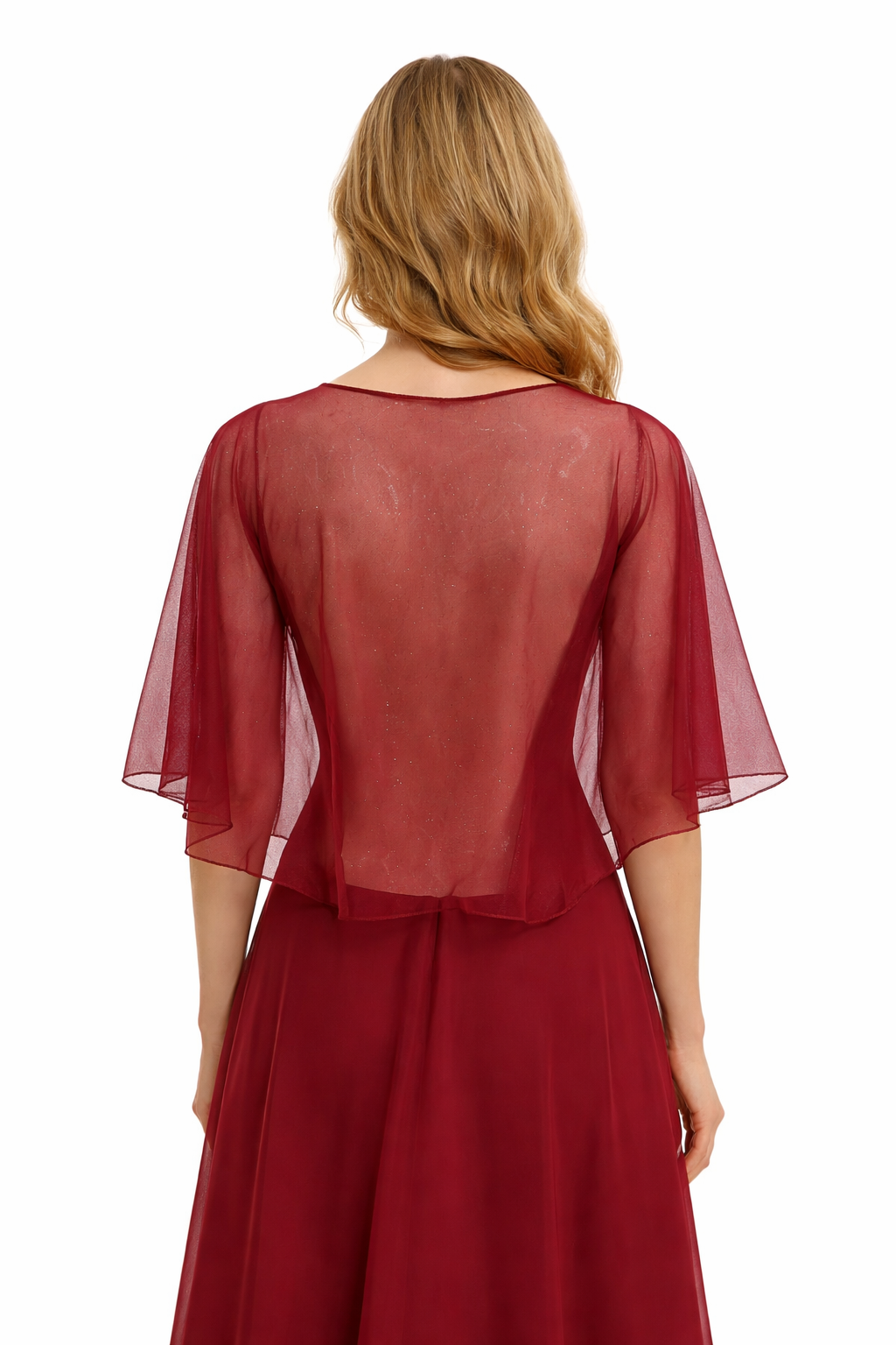 Glitter Tule Omslagdoek met Striksluiting