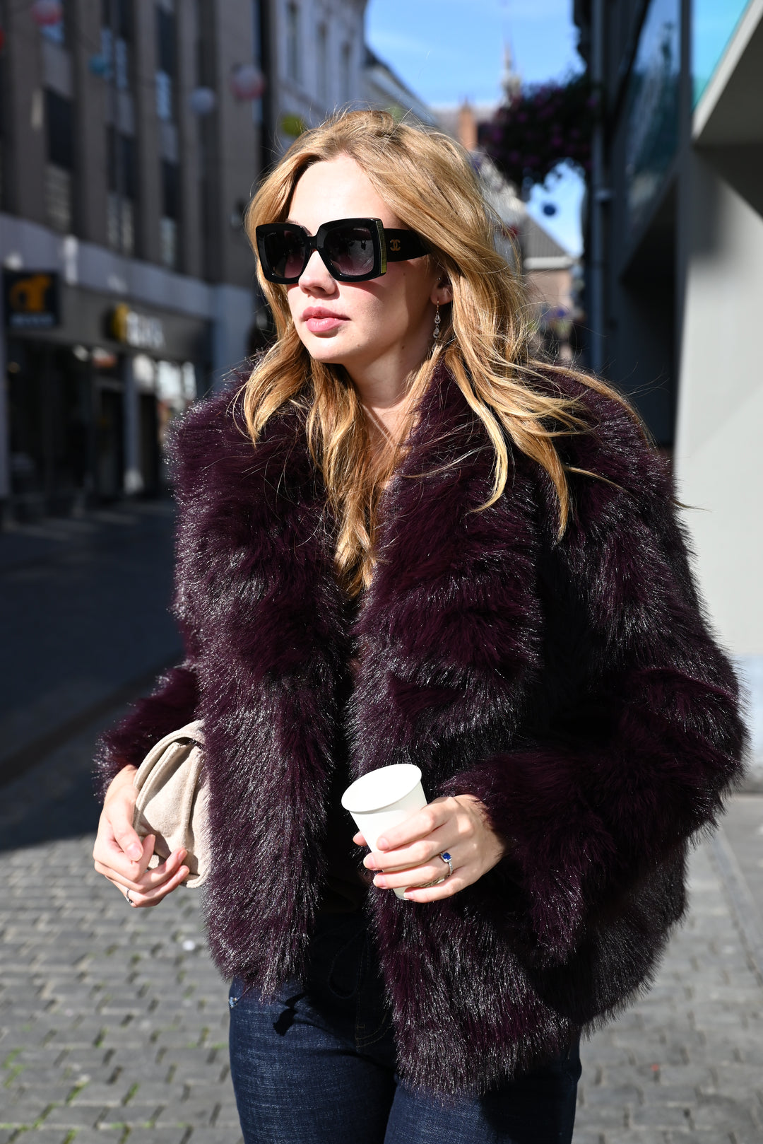 CityMuse Faux Fur Coat F5627