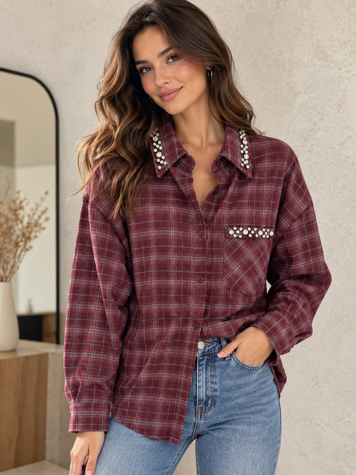 Chic Check Pearl Shirt EN155