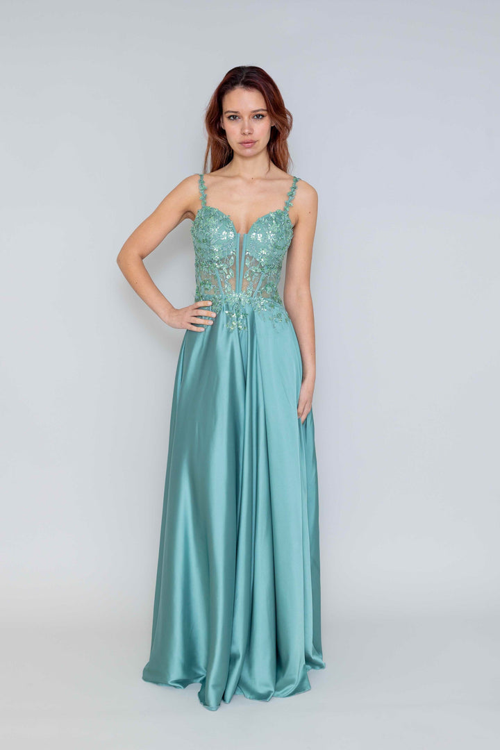 Celestia Blue Gala Jurk 9336