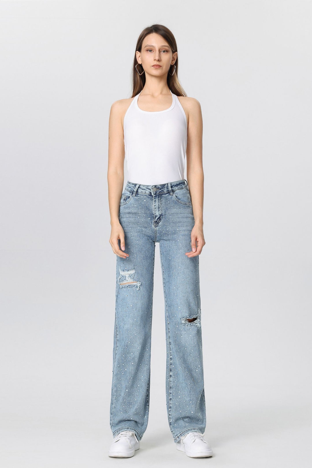 Wideleg Blue Glint Hello Miss H891-1