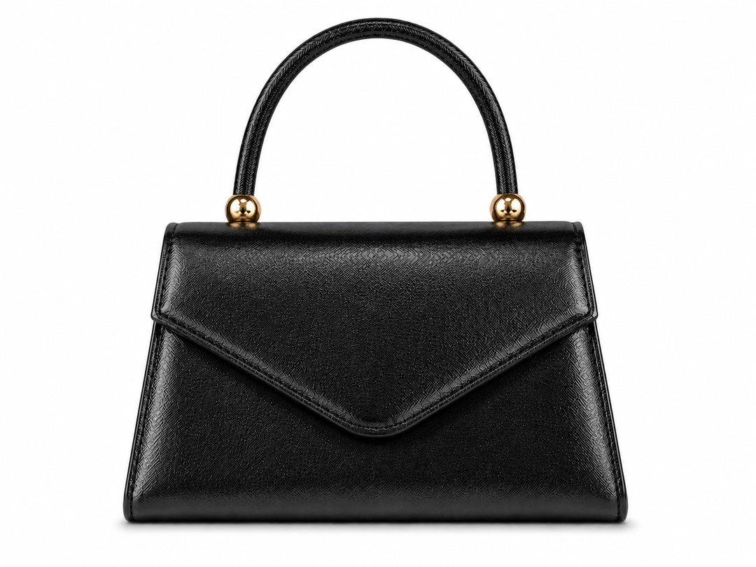 Elegance Metallic Top Handle Bag 1404