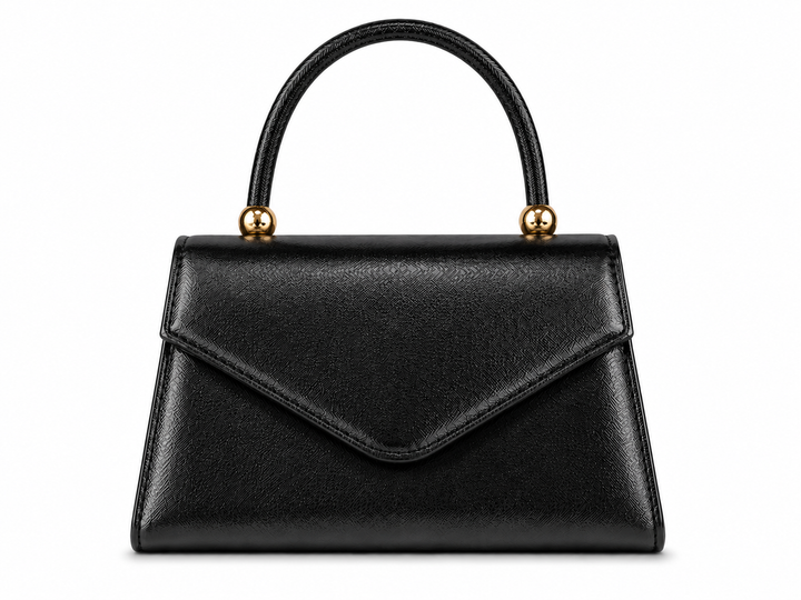 Elegance Metallic Top Handle Bag 1404