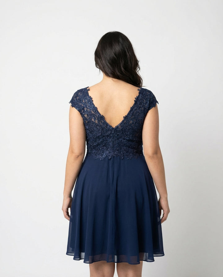 Cocktailjurk Queensize Émeraude Élégance 9409