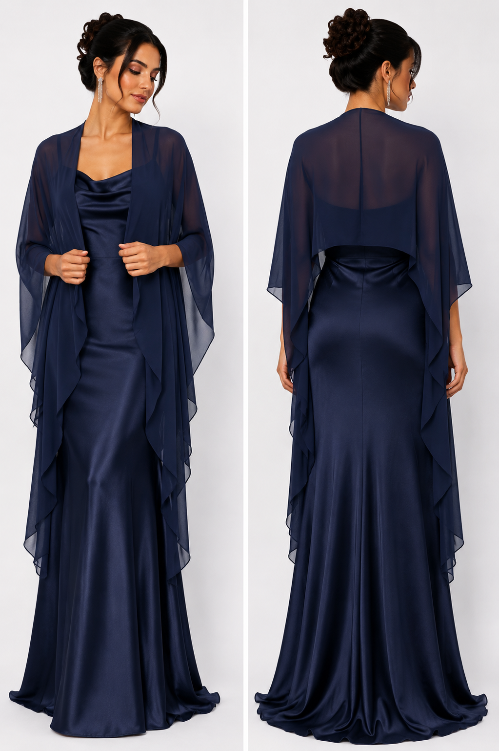 Elegance Chiffon Gala Omslagdoek B1701