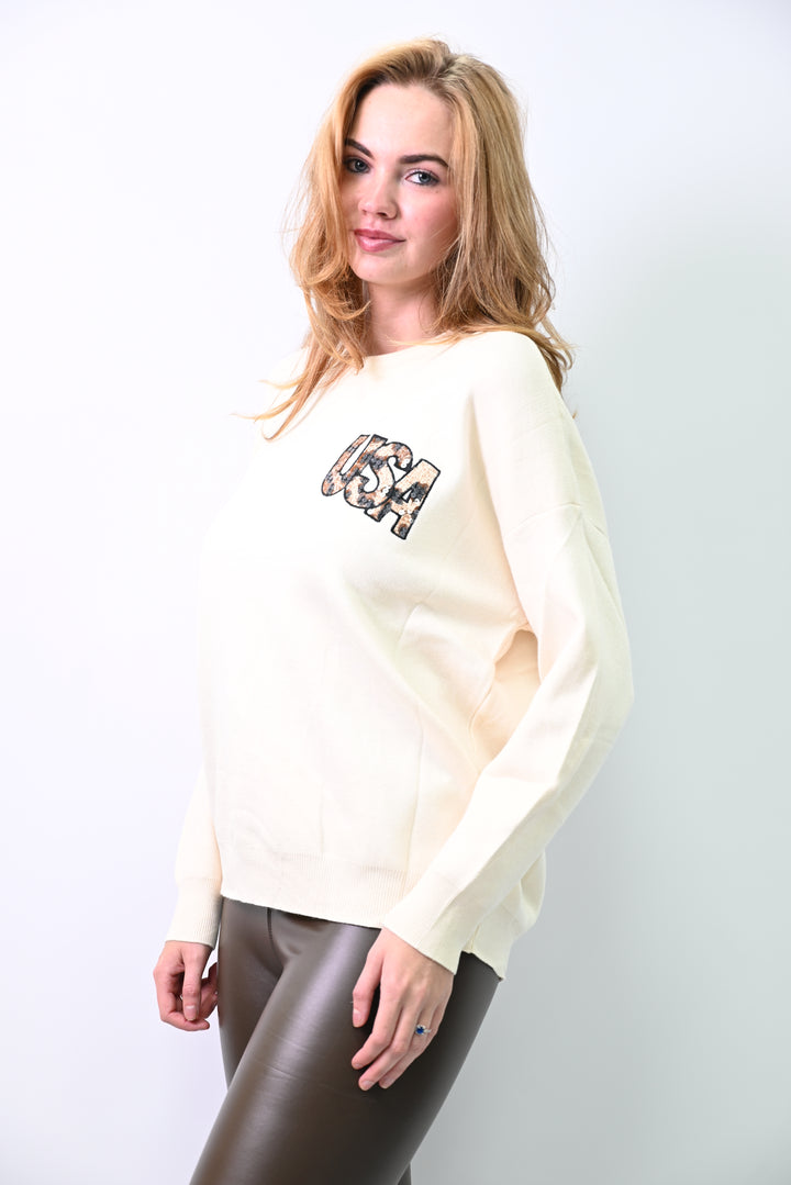 Sweater USA L’Éclat Patriotique H23