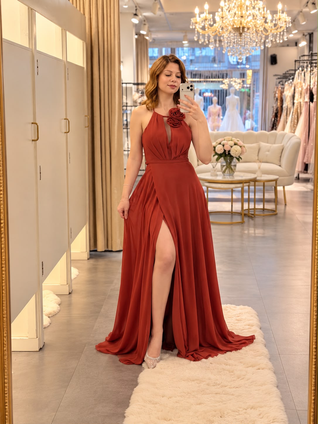 Celeste Chiffon Gala Dress 80557