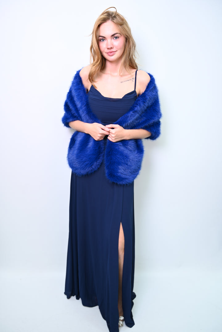 Royal Flare – Faux Fur Shawl Bont sjaal PJ-0010