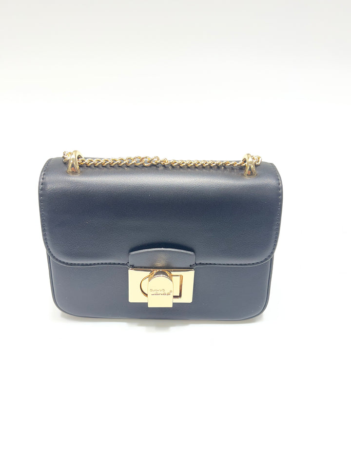 Clair Marron – Suède Handtas met Gouden Sluiting CM7285-1