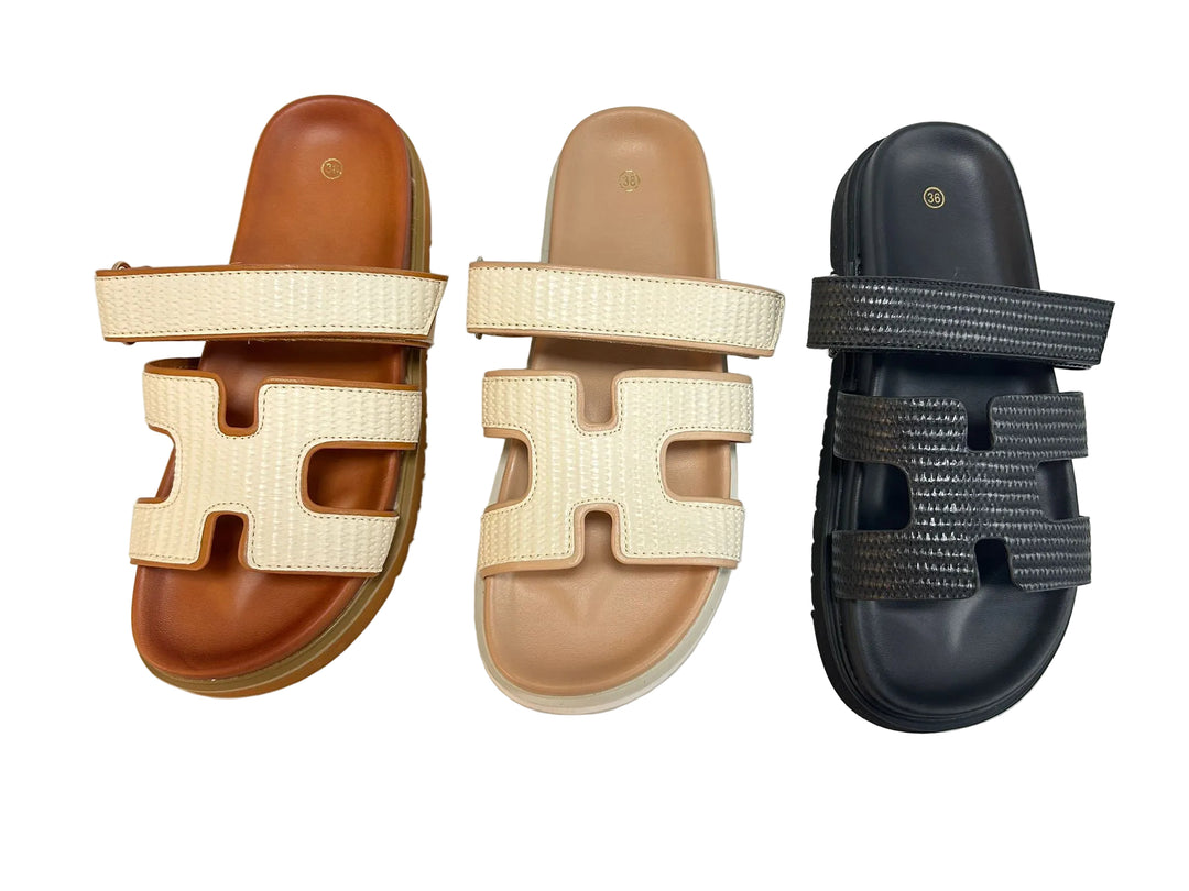 Luxe gevlochten sandalen
A6273