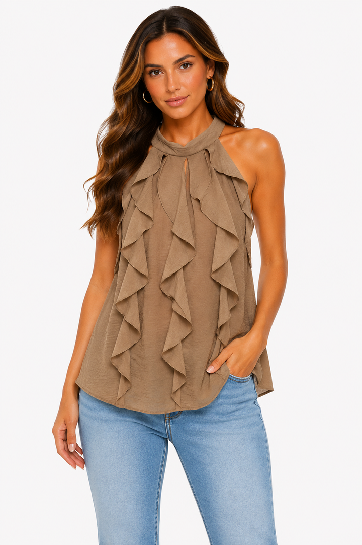 Aurélia Cascade Halter Top 15963