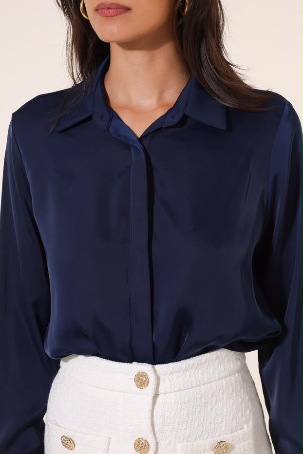 Elegant Satin Touch Blouse CH316