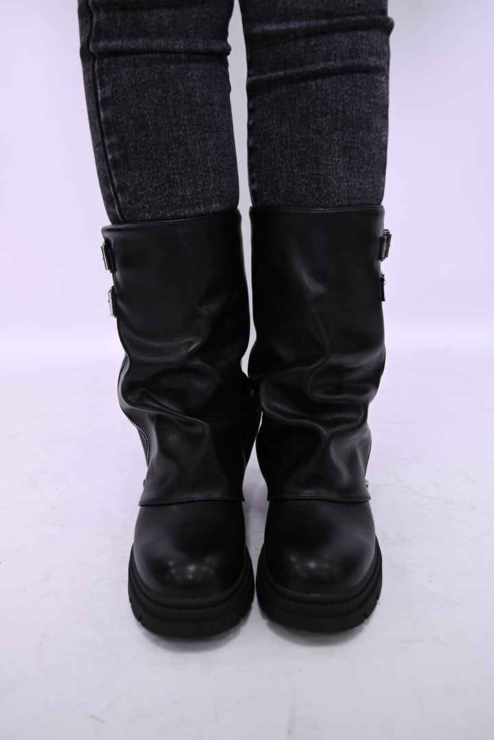 Nova Bikerboot – Zwart Leer RXJ-247