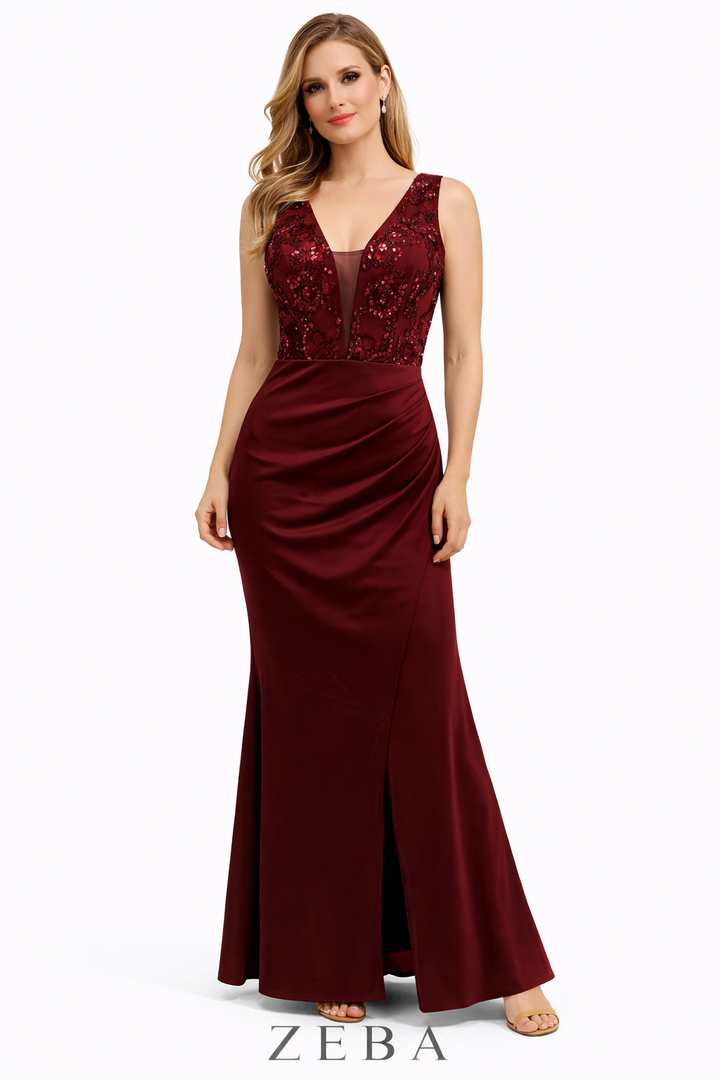 Valentina Luxe Sequin Mermaid Evening Gown 6357