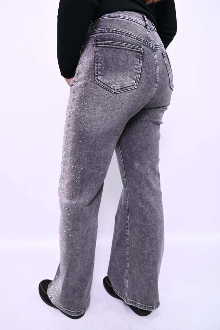 Grijze Glitter Jeans – Glamour Meets Comfort
HelloMiss H919-3