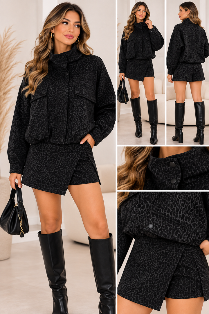Noir Safari Wrap Skort 8300