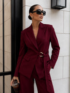 Elegant Wide-Leg Tailored Trousers 3284