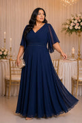 Midnight Grace – Plus Size Chiffon Galajurk R1858