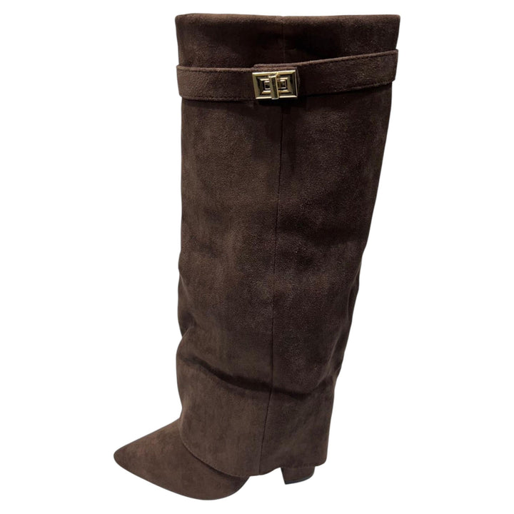 Lange Sharkboots Suède 6885