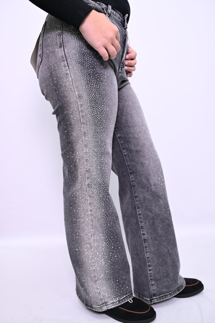 Grijze Glitter Jeans – Glamour Meets Comfort
HelloMiss H919-3