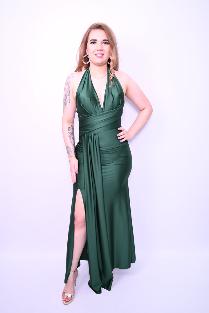 avondjurk met split Middernachtglans 31381