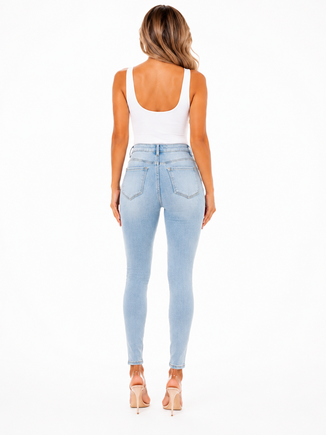 Aveline Low Waist Skinny Jeans – Light Blue VS MISS 9277