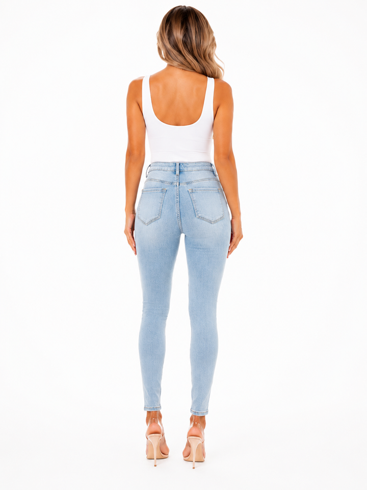 Aveline Low Waist Skinny Jeans – Light Blue VS MISS 9277
