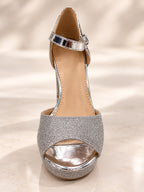 Glamour Sparkle Platform Pumps – Gold & Silver BLXW7312