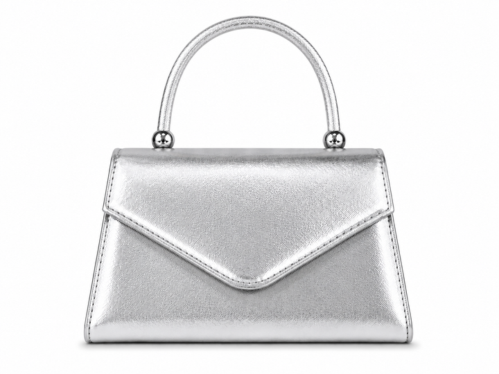 Elegance Metallic Top Handle Bag 1404
