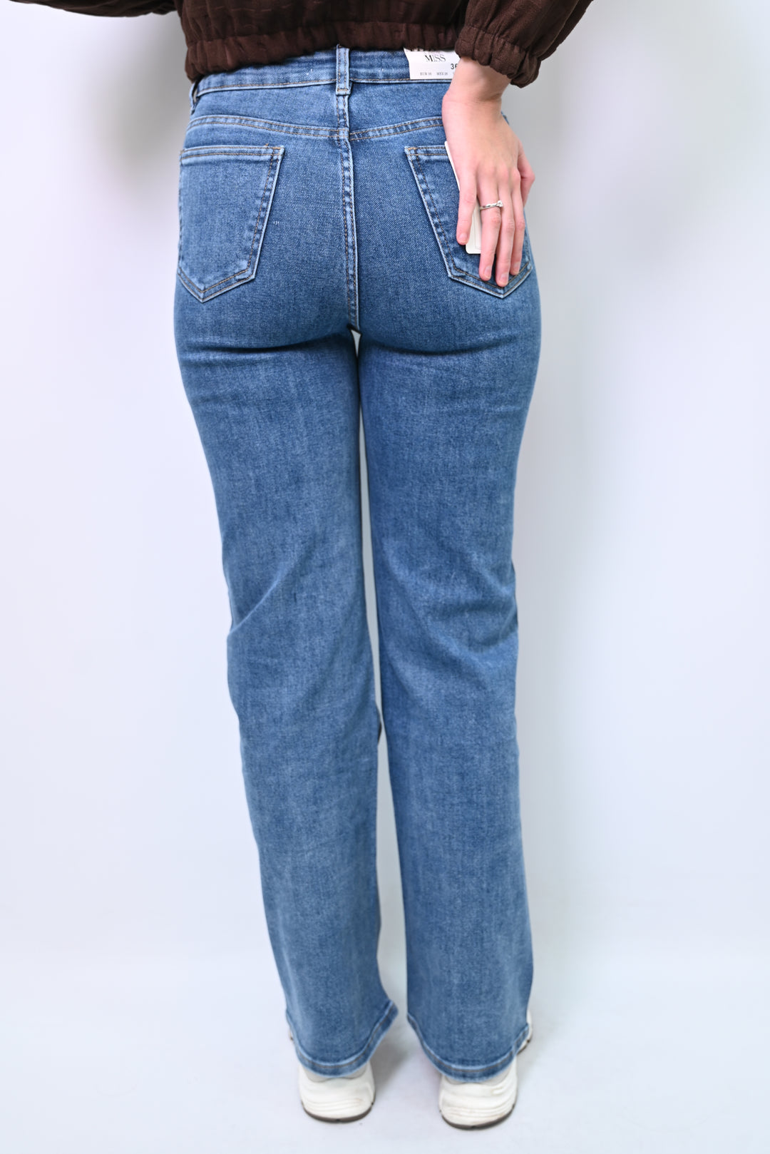 Silver Creed – Embellished Denim Wideleg HelloMiss H979-10