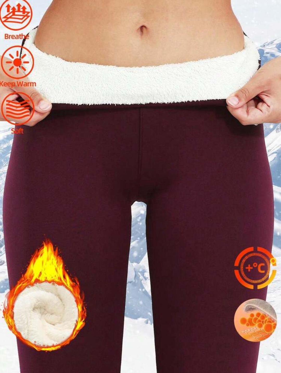 thermo leggings met fleece voering HS2090