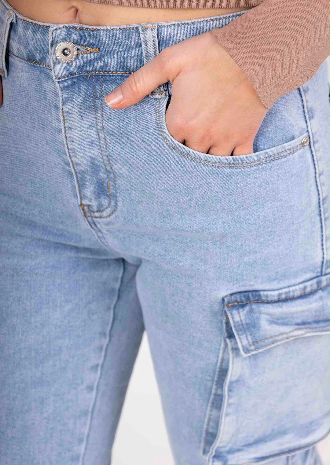 Skyline Cargo Pocket Jeans 33307