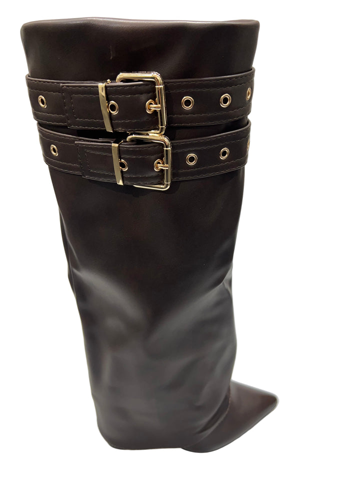 Bronze Baroness – Buckled Power Boot 2506A