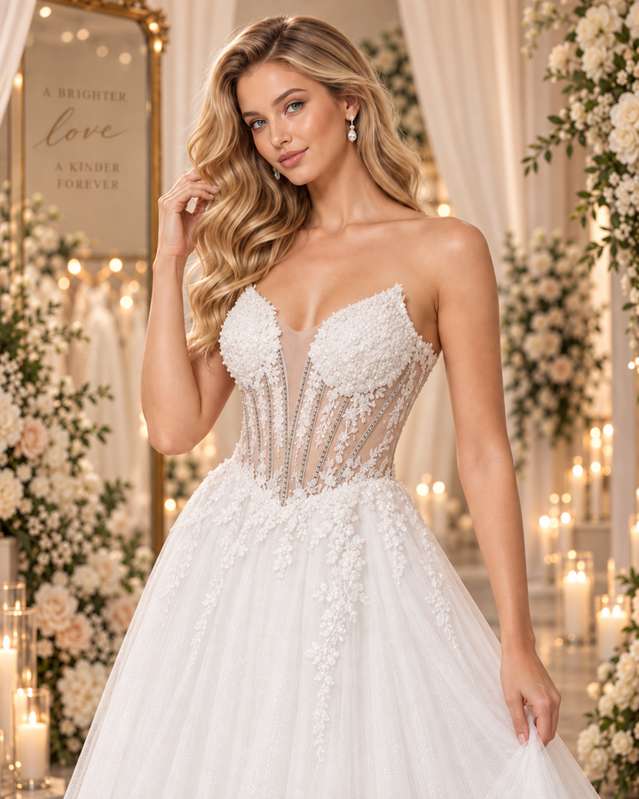 Elara Sparkle Bridal Gown 25010H