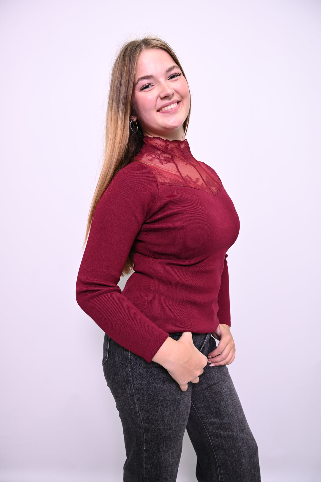 Elegant Lace Top CH9153