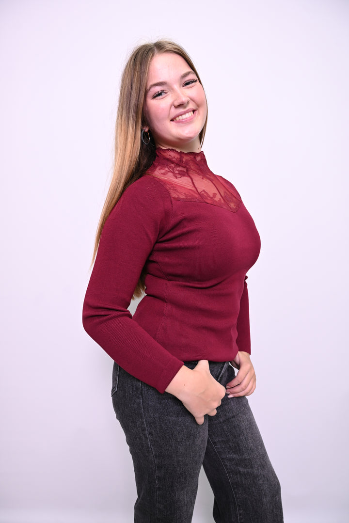 Elegant Lace Top CH9153