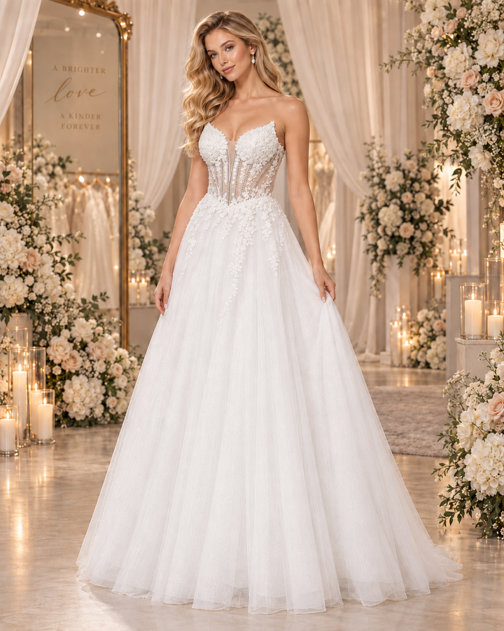 Elara Sparkle Bridal Gown 25010H