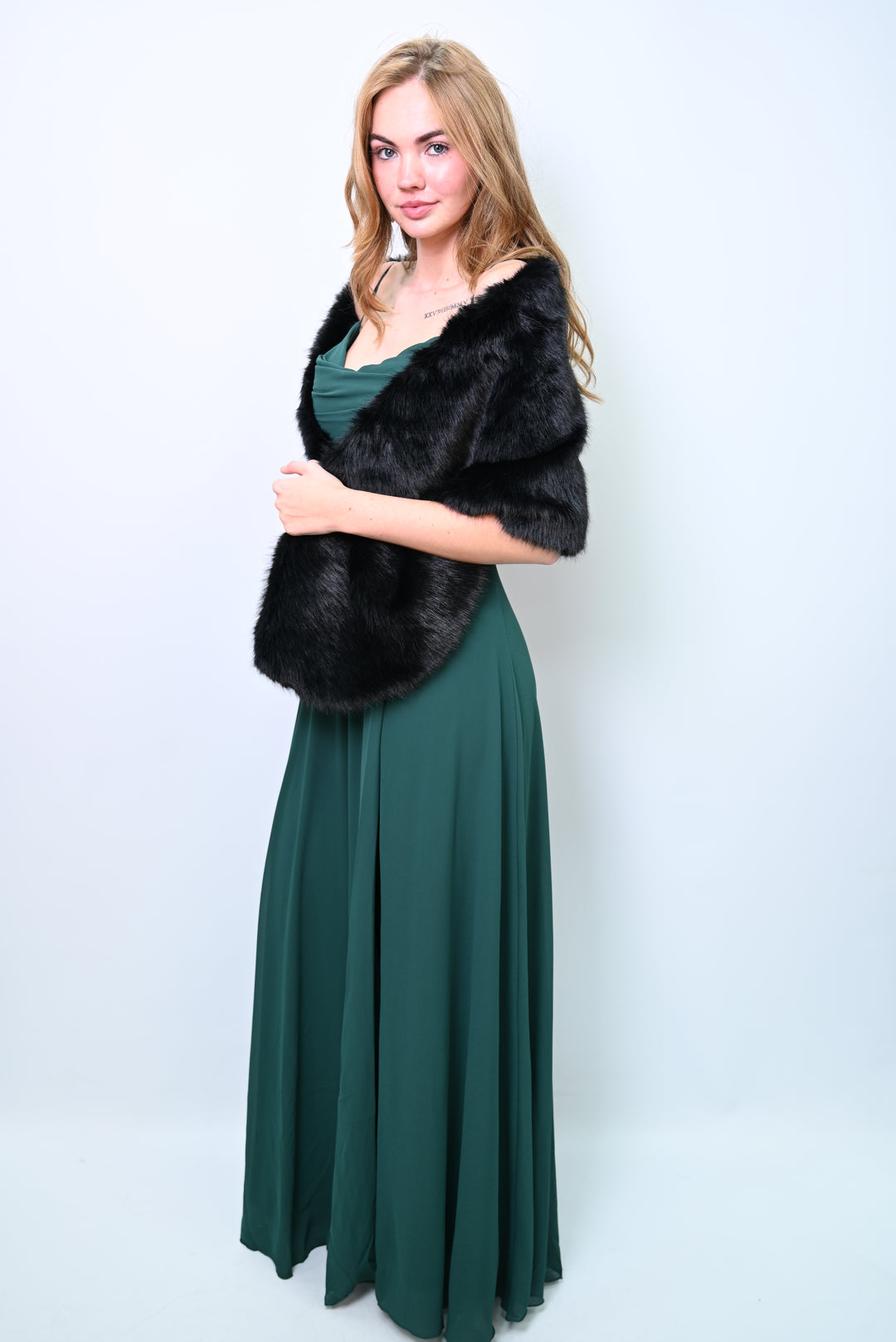 Royal Flare – Faux Fur Shawl Bont sjaal PJ-0010